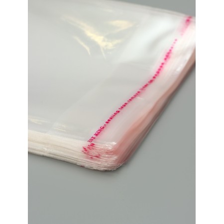 Polypropylene bearing package, with a bottom fold, transparent, 11*16*3 cm-3