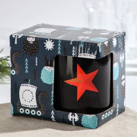 Homeleon mug ceramic shade "Forest Star", 350 ml-4