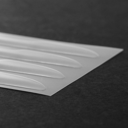 Door lining, 15 × 1.7 cm, anti -shock, transparent, set 4 pcs-2