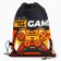 START THE GAME shoe bag, non -packed canvas, size 30 x 40 cm