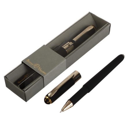 Ballic handle, 0.5 mm, Bruno visconti monaco, blue rod, black case, in case