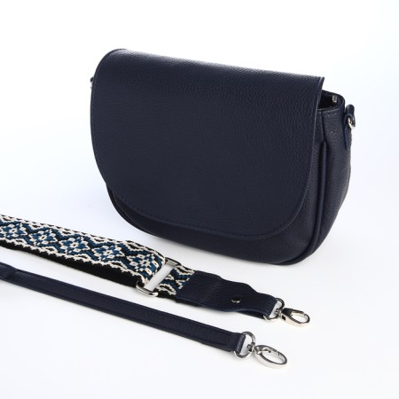 Female bag on a valve, blue color-4