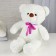 Soft toy "Bear", 65 cm, white color