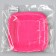Disposable plate of square paper "pink", square, 16.5x16.5 cm