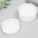 Mold Silicon "Casket - round bow" with a lid of 9.8x9.8x6.9 cm