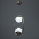 Lamp Bayerlux "Orlix" 2xLED 40W gold 20.5x13x42 cm