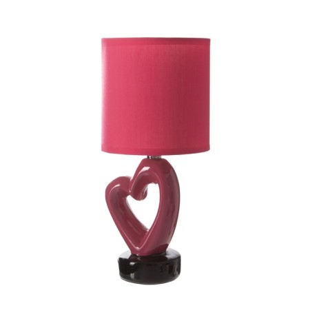 Hand lamp with lampshade Risalux "Heart", E14, 40 W, Red, Figure base, 13 × 13 × 29 cm-8