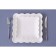 Plate porcelain square share "Susan", 26.5 × 26.5 cm, white color
