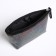 Cosmetic bag with lightning, black color