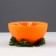 Decorative candle "New Year's orange half", 10x10x6.2 cm