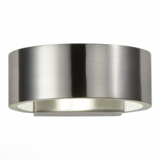 Wall lamp ST LUCE. SL591.701.01. 1x6 W, LED, 4000K, 14x5 cm, matte nickel color, white