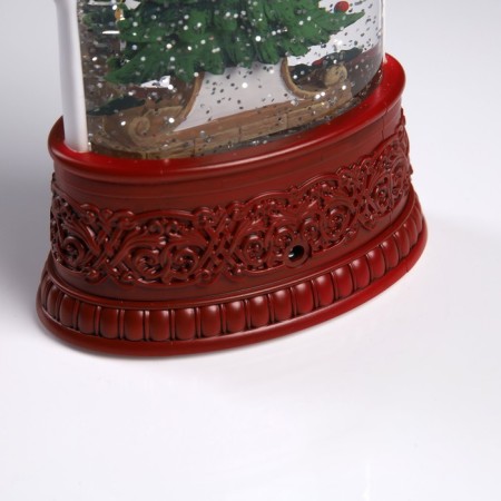 LED figure “Fleet with a Christmas tree” 12.3 × 24 × 8 cm, plastic, AAX3 batteries (not in the kit), USB, glow warm white-3