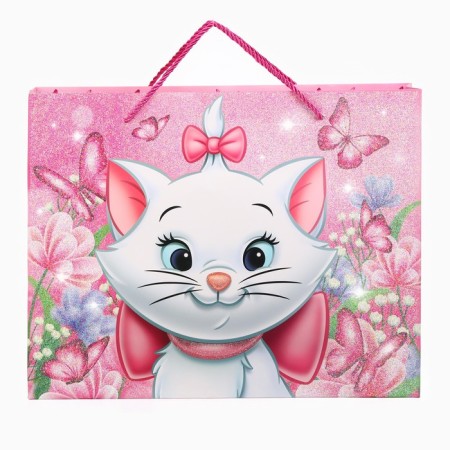 Gift Package Laminated with sparkles, cats aristocrats, 40x31x11.5 cm-3