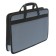 Folder with handles Textile, A4, 365 x 260 x 50 mm, 1C13 "LUGA", frame, gray