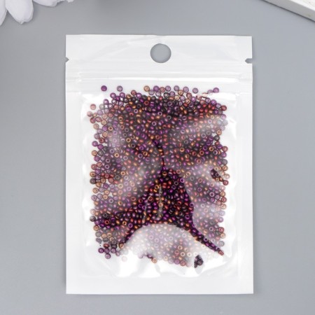Glass beads 11/0 "metallic. Melange. Violet-coffee" 10 g-2