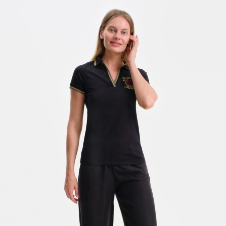 T -shirt female, black color, size 46 (l)-1