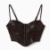 Women's leather corset, mist, p. XS, brown