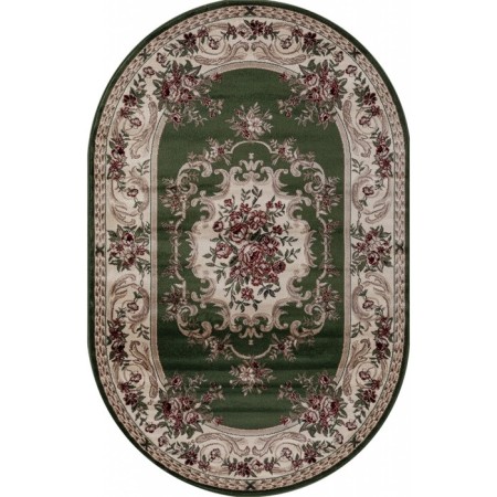 Oval carpet Merinos colizey, size 100x200 cm, color Green