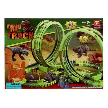 The flexible vehicle "Dino", a dead loop, lighting effects, works from batteries-9