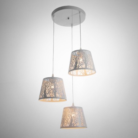 Bayerlux lamp "Thicket" 3he27 40W white 40x40x20-90cm-1