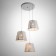 Bayerlux lamp "Thicket" 3he27 40W white 40x40x20-90cm