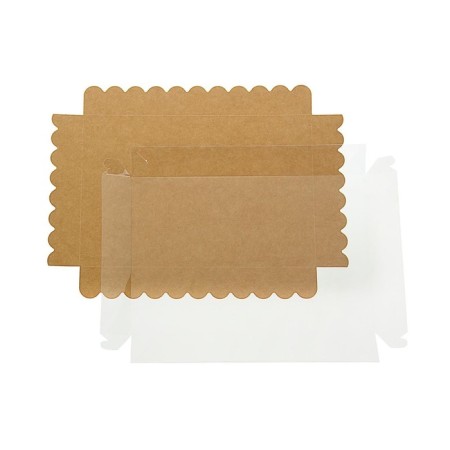Box for cookies, craft, 22 x 15 x 3 cm