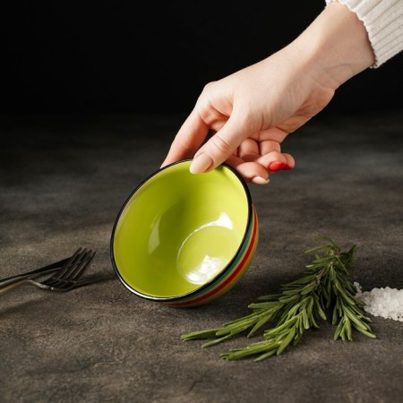 Ceramic “Spectrum” salad bowl, 280 ml, color mix-7