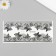 Tattoo on the body black "grid with openwork butterflies" 24x10.5 cm