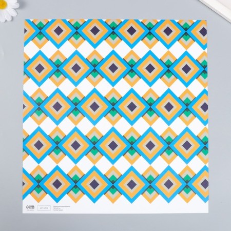 Scrapbooking paper "Mosaic" density 180 g 30.5x32 cm-1