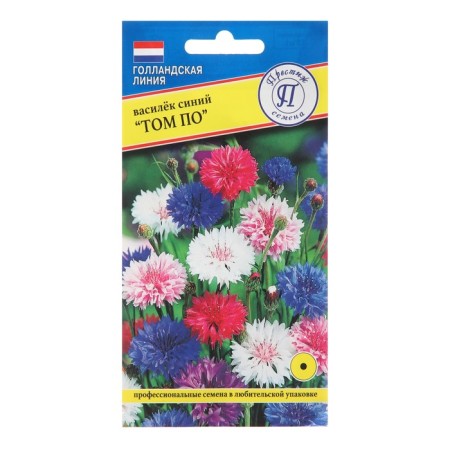 Flowers of vaslek "Tom Po", blue, 10 pcs