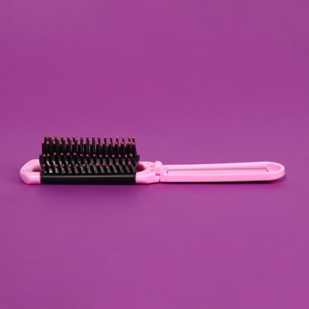 The comb is massage, folding, with a mirror, 4 × 10/20 cm, color mix-8