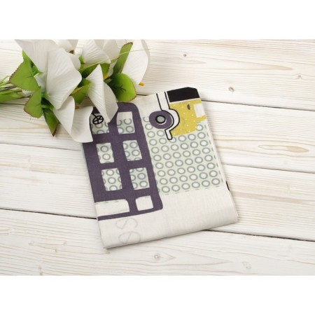 Pillowcase, size 40 × 60 cm, calico, print city-1