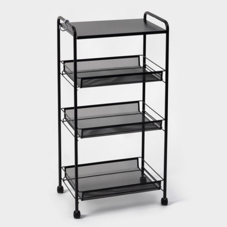 Roadfly 34X, 4 tiers, 45 × 30 × 88 cm, black color