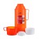 Thermos 1 l, with a glass flask, retains heat 8 hours, 13 x 28 cm, orange