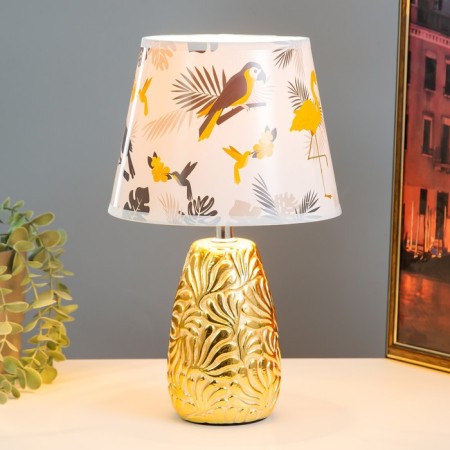 Bird's table lamp E14 15W gold 20x20x33 cm Risalux-1
