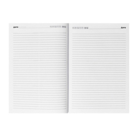 Diary of a low-up A5, 128 sheets, "Serious Diary", Cardboard 7BC cover, Soft-Touch lamination, Block 70 g/m2-6