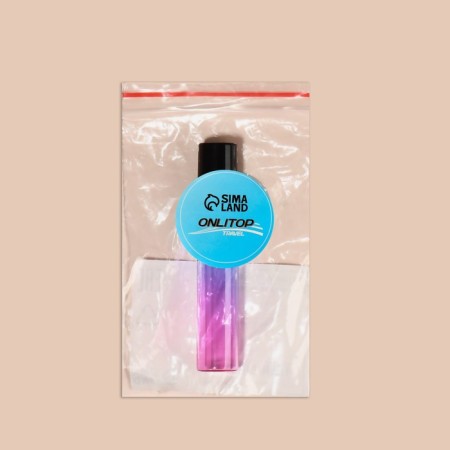 Glass Window for perfume "Gradent", with a metal video, 10 ml, color mix-5