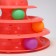 Game complex "Piggon" for cats with 3 balls, 24.5 x 24.5 x 13 cm, pink