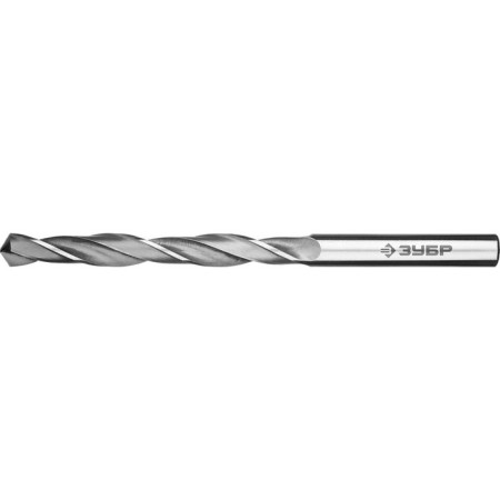 Zubrov metal drill, steel P6M5, cylindrical shank, 6.1 x 101 mm, class in