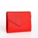 Women's wallet on the button, red color