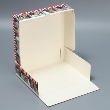 Packaging for confectionery Gorodok, 20 x 17 x 6 cm, New Year-5