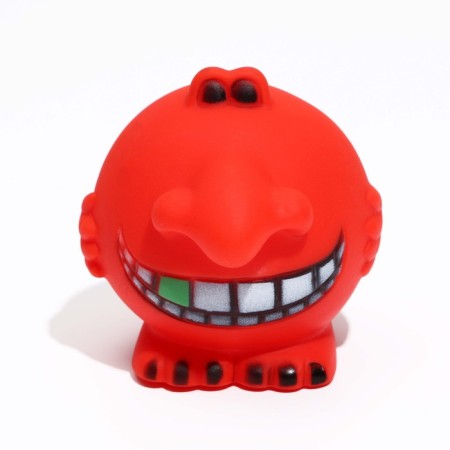 Brying toy "Monster" for dogs, 8.5 x 7 cm, red-1