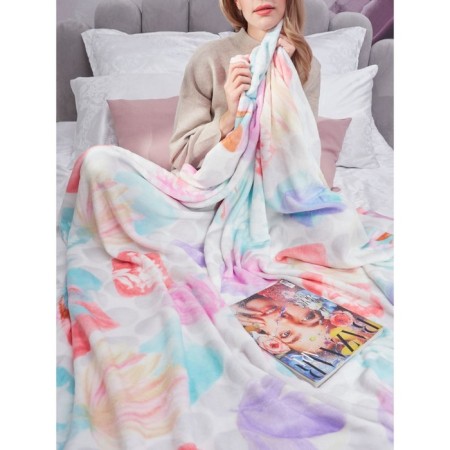 Aquarelle blanket, size 200x220 cm, multicolor color-3