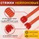 KREP nylon tundra clamp, for screed, 4.8x400 mm, red color, in packaging 100 pcs.