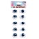 Eyes, set 10 pcs., Size 1 pc: 11.6 × 15.5 mm, blue color