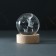 Souvenir Glass backlight "Ball. Butterfly" d = 6 cm stand wood, usb