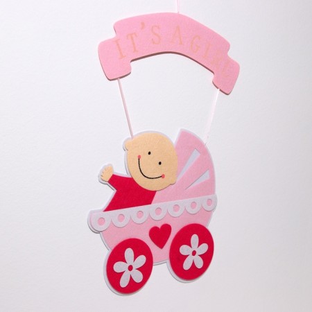 Decorative decoration (suspension) "It’s a Girl" 32x32x43 cm-2