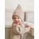 Hat on the ties Children's Amarobaby Pure Love Elf, size 44-46 cm, beige color