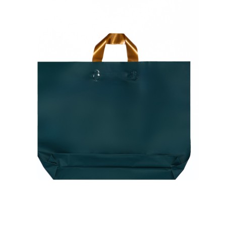 Bag with loop handle Green 45 x 35 x 8 cm 80 μm-1