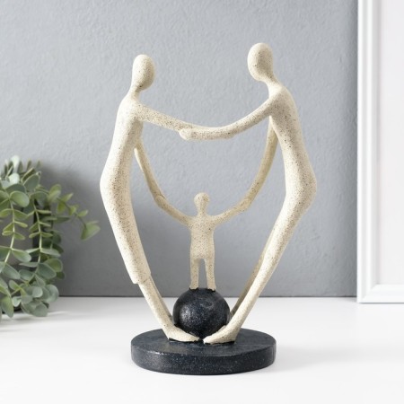 Polystone souvenir "Strength in unity" White 12x17.5x26.5 cm-3